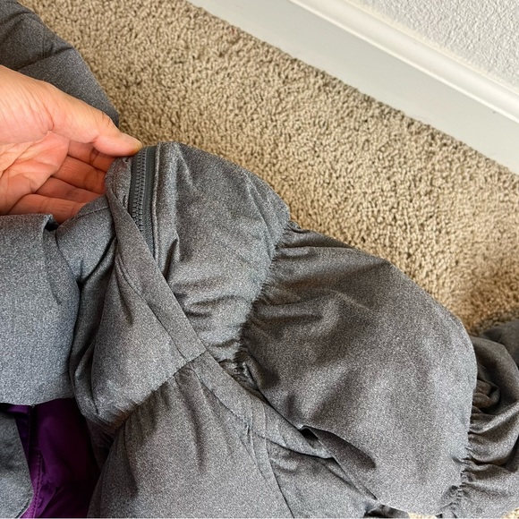 Athleta Limber convertible Goose Down Jacket gray size XS - Picture 15 of 15